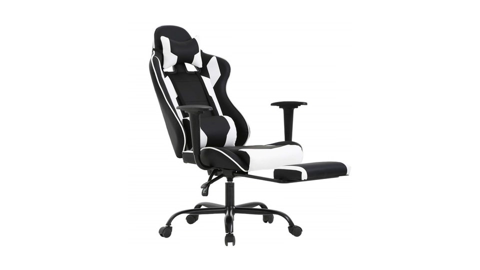 BestOffice Gaming Chair with Headrest & Footrest